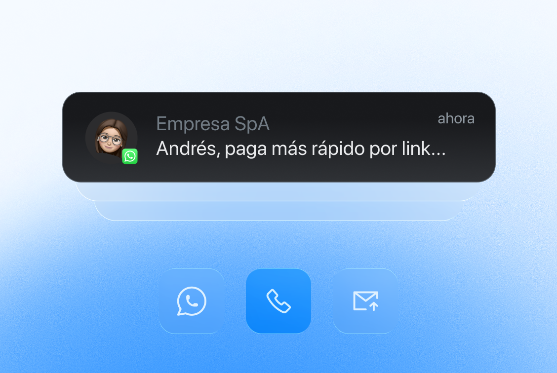 Cobra cuotas y contacta a tu cliente sin intervenir