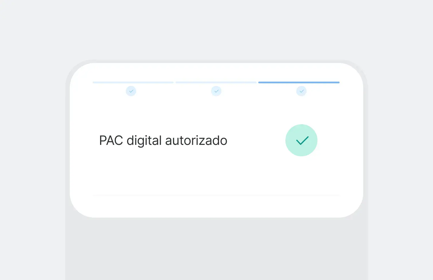 Mandato de PAC digital autorizado