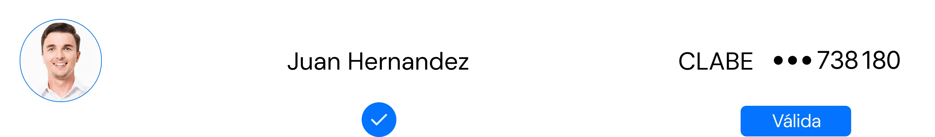 Validación de CLABE de Juan Hernandez
