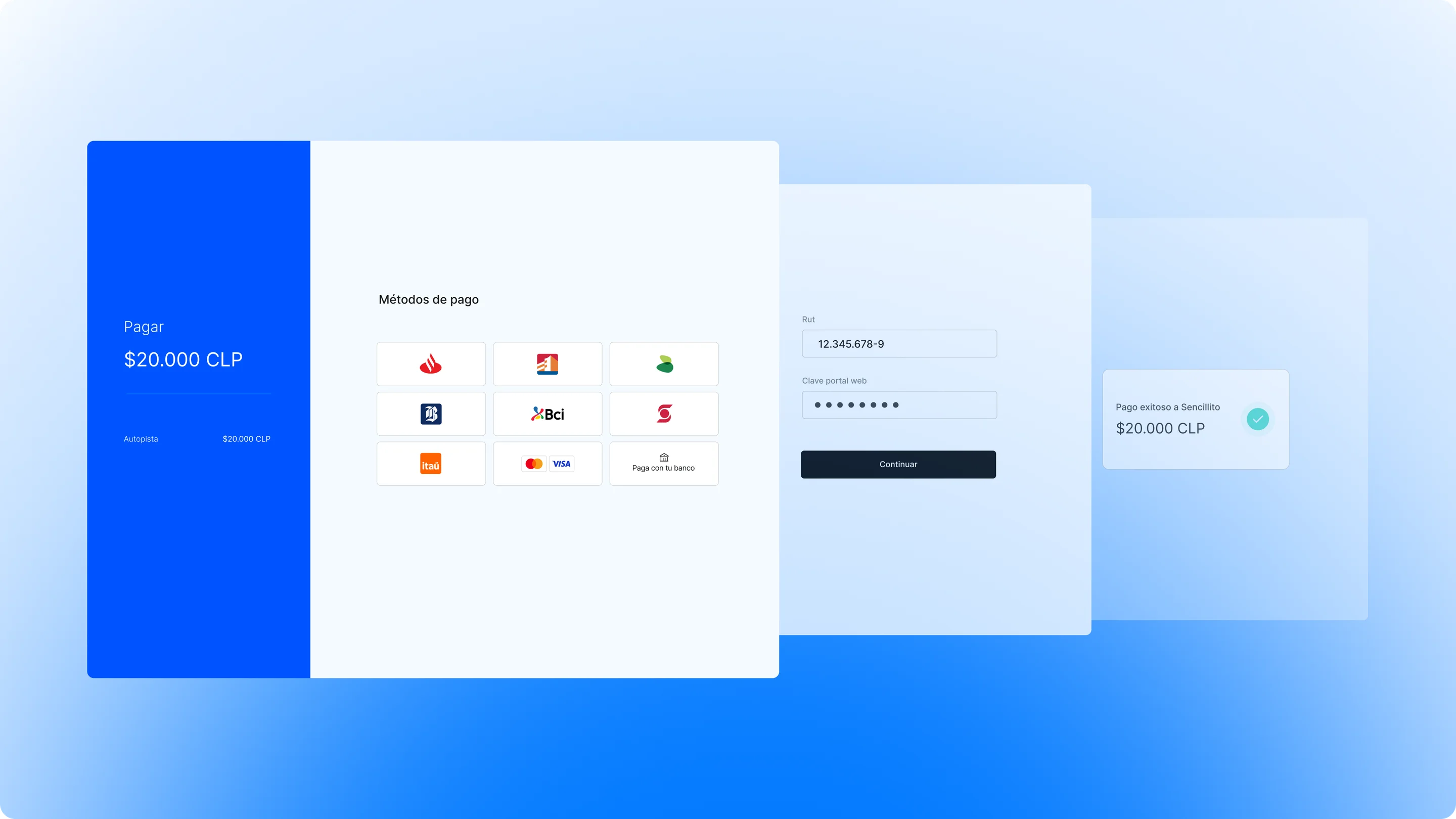 Checkout de Sencillito con Smart Checkout de Fintoc